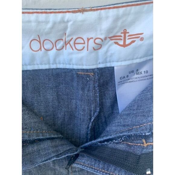 Dockers Denim Jean Skirt Size 8 - Picture 6 of 6